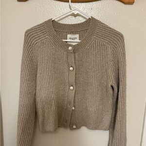 Abercrombie & Fitch Women's Beige Cardigan